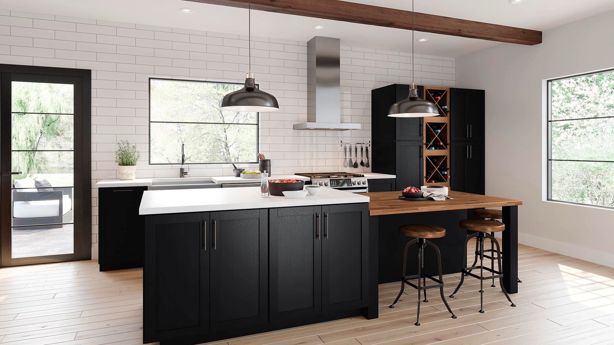 Duraform Espresso and Maple Cider kitchen