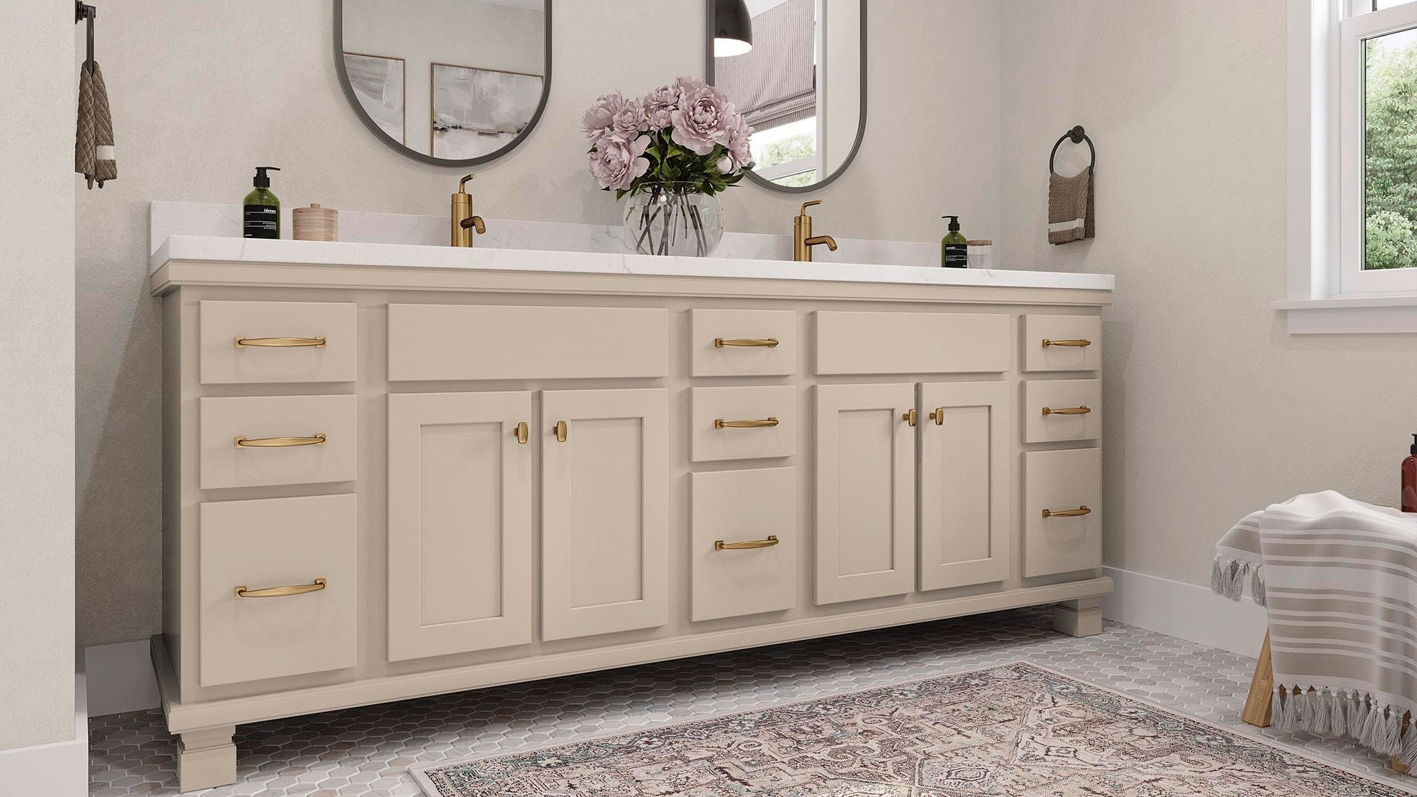 San Mateo Painted Oat bathroom