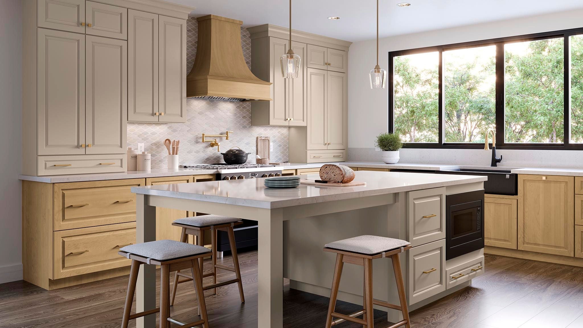 Westerly Painted Oat and Maple Rye kitchen
